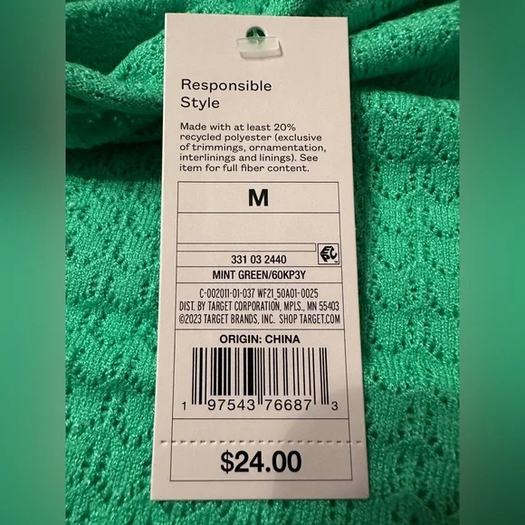 Wild Fable Long Sleeve Mock Neck Top - NWT - Size M - Picture 7 of 11